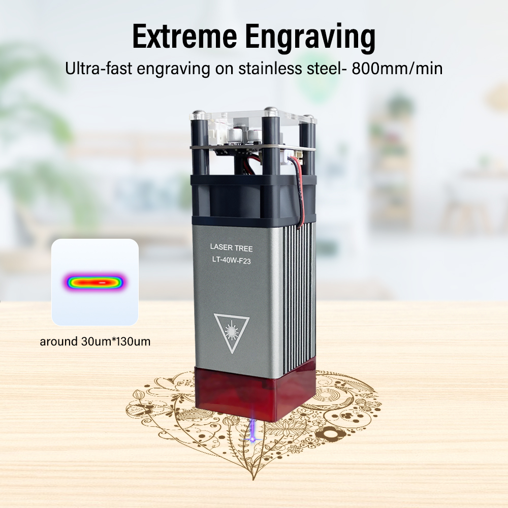 LASER Cây 80W Laser Module Khô - đánh giá và giá Industrial Laser Engraver